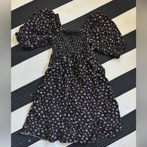 Rylee + Cru Black Floral Dress